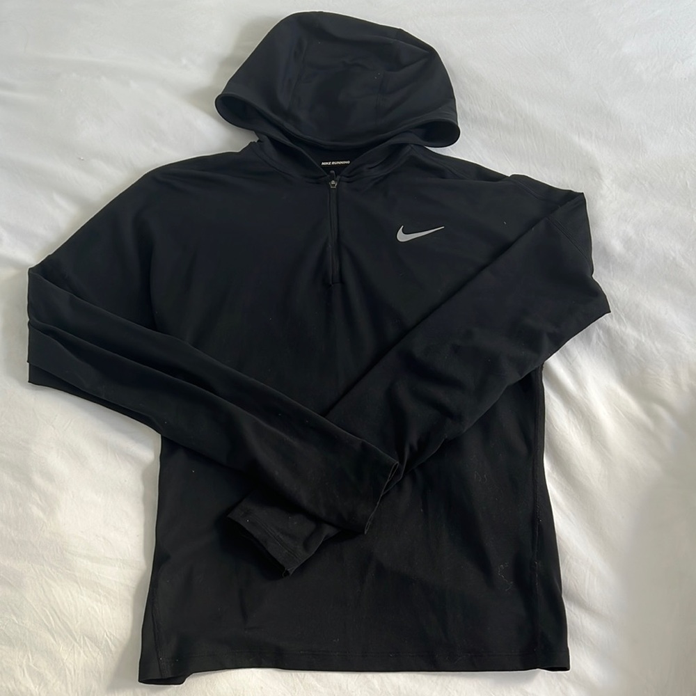 Nike Running Black Long Sleeve w Hood Size XS